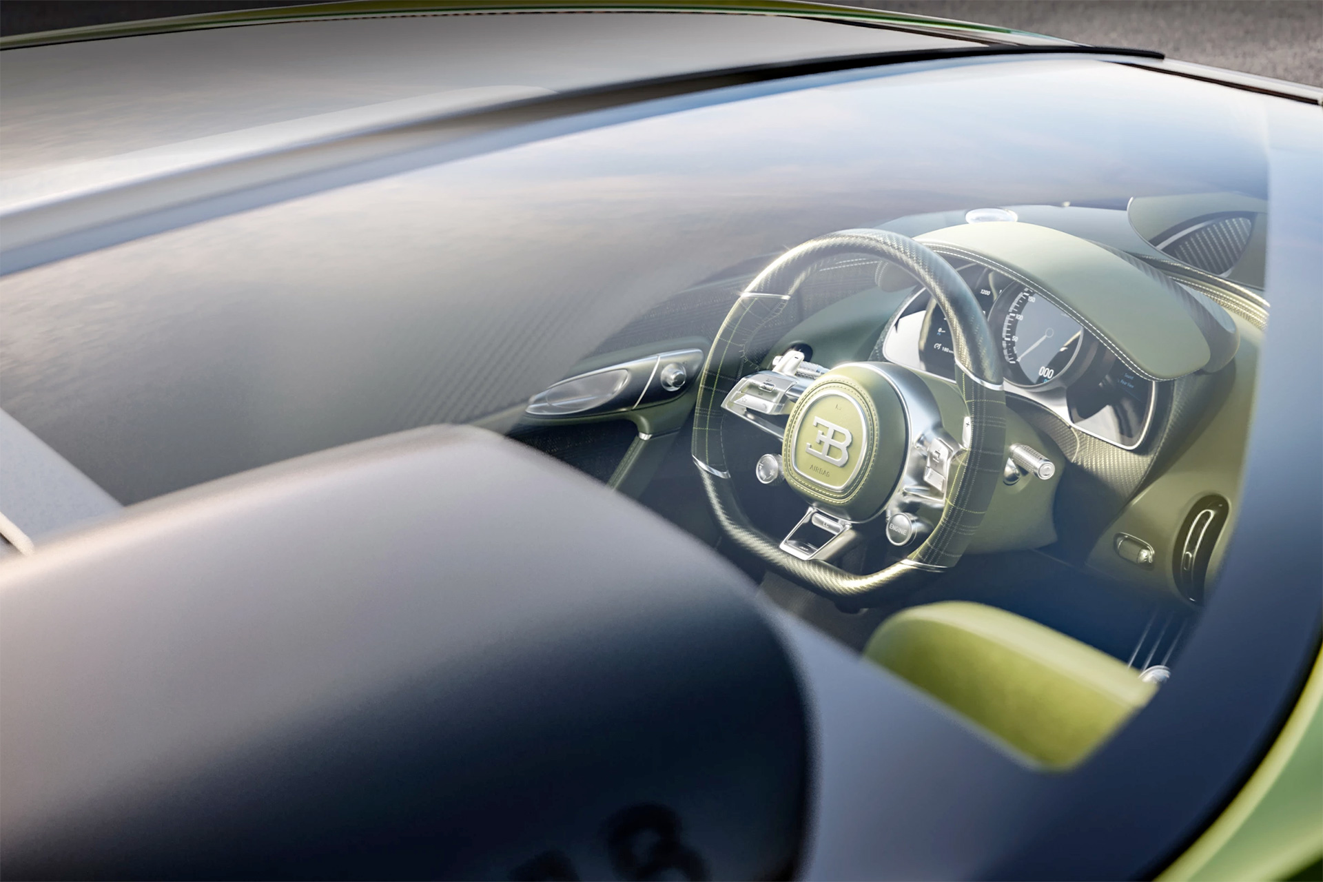 Bugatti Brouillard Hypercar Glass Canopy