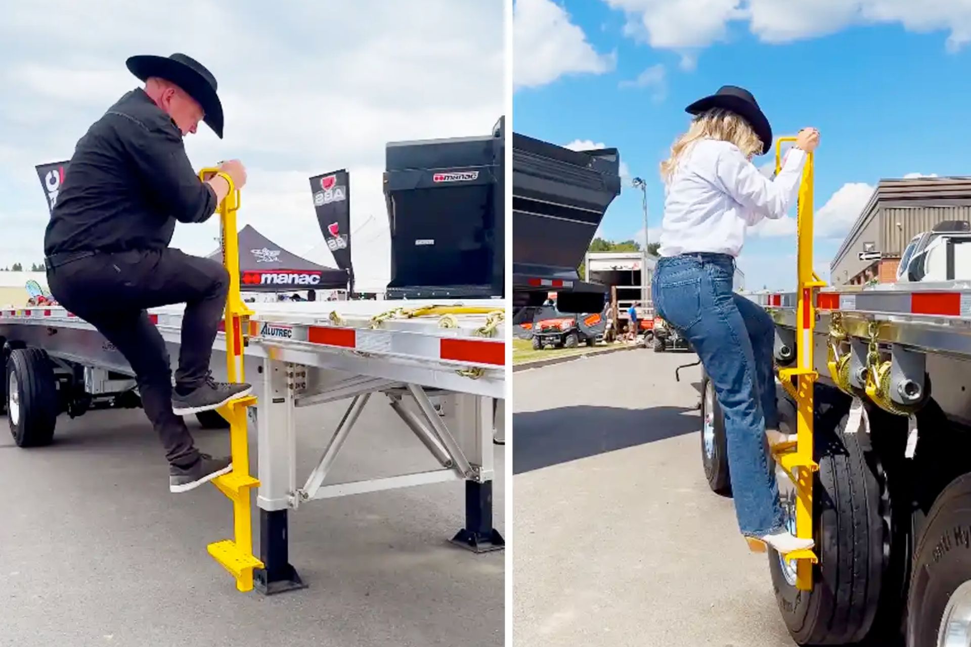Access trailer beds safely with this smart step system