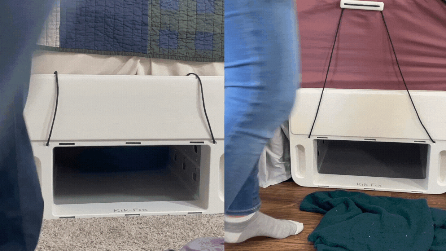 Kik-Fix Under-bed Laundry Hamper Different Floors