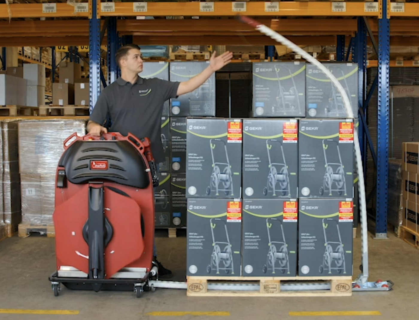 ErgoPack Pallet Strapping System No Bending