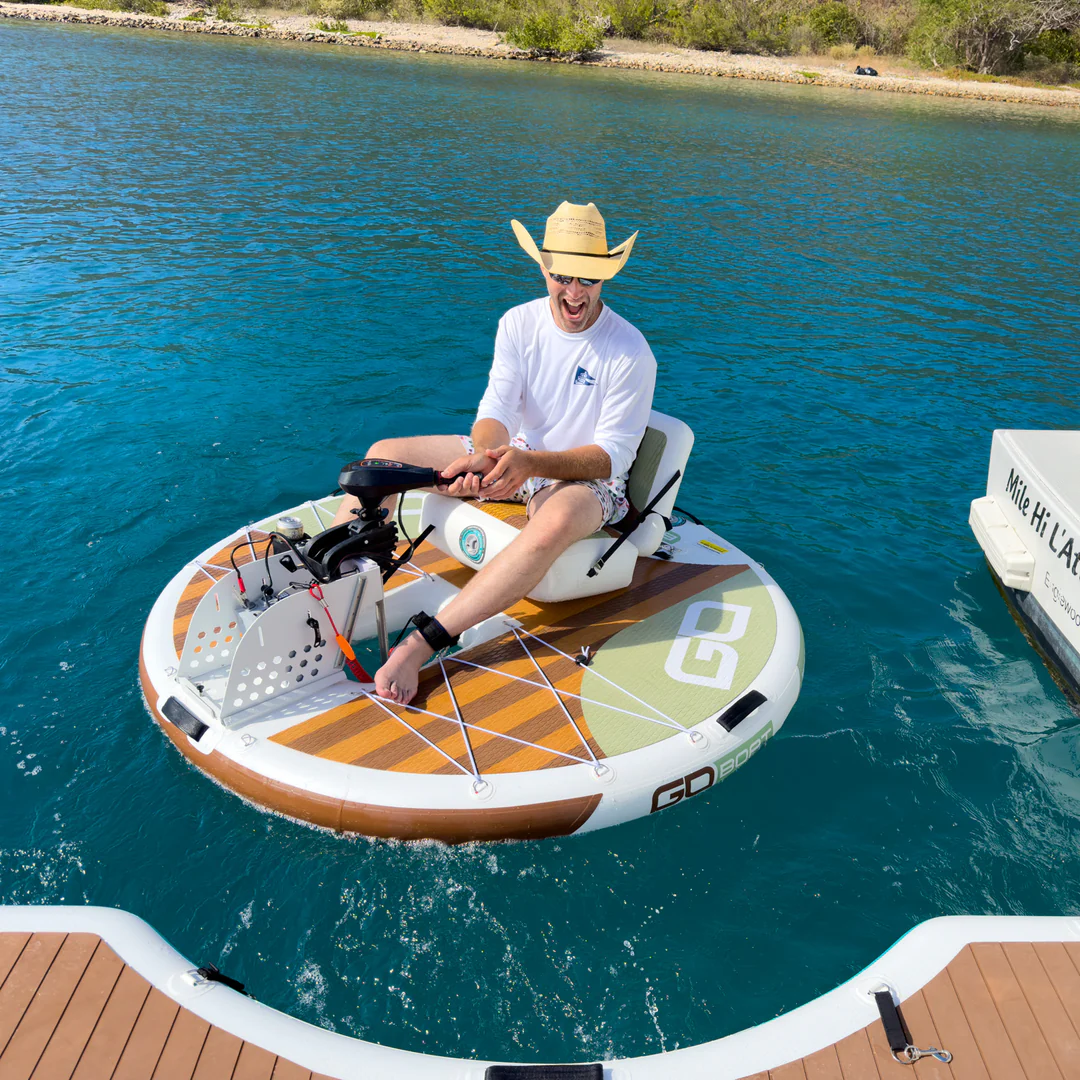 GoBoat Inflatable Electric Boat Circular Design
