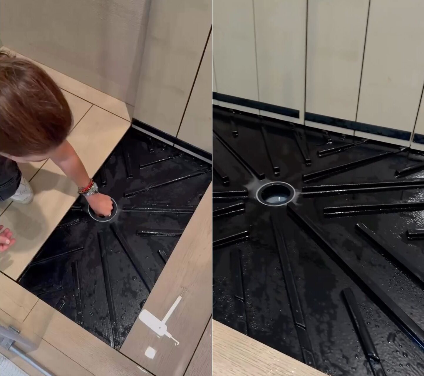 QM Drain Invisible Shower Drain Tray Maintenance