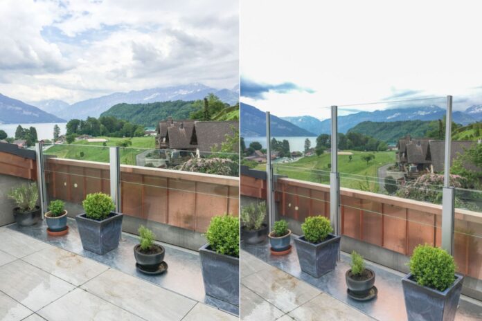 SlideGlass Windbreak Railing System