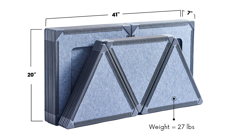 Superspace Giant Magnetic Tiles Dimensions