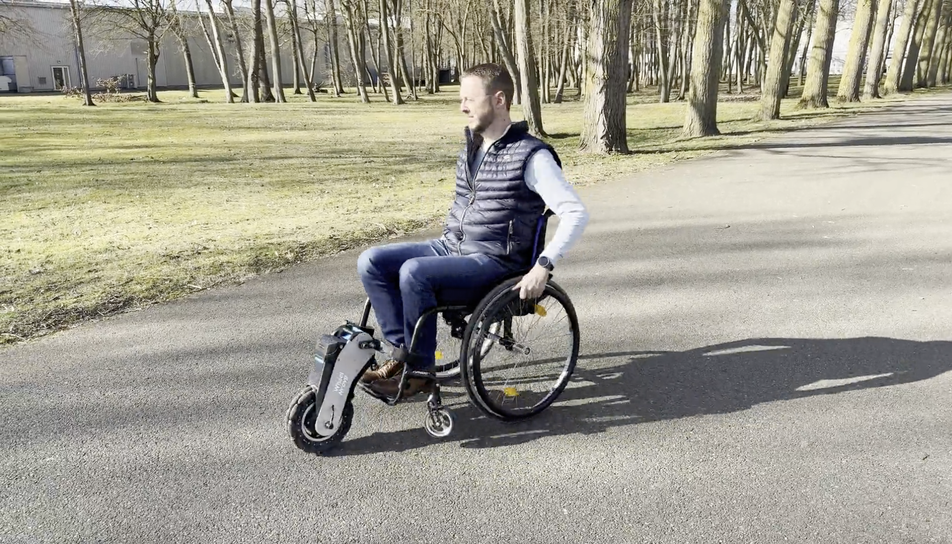 WheelMove Wheelchair Front Wheels Lifted