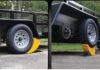 This simple ramp lets you change a tandem trailer tire without a jack Camco Curved Trailer-Aid