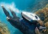 CudaJet’s underwater jetpack lets you fly beneath the ocean at 3 m/s CudaJet Underwater Jetpack Closeup