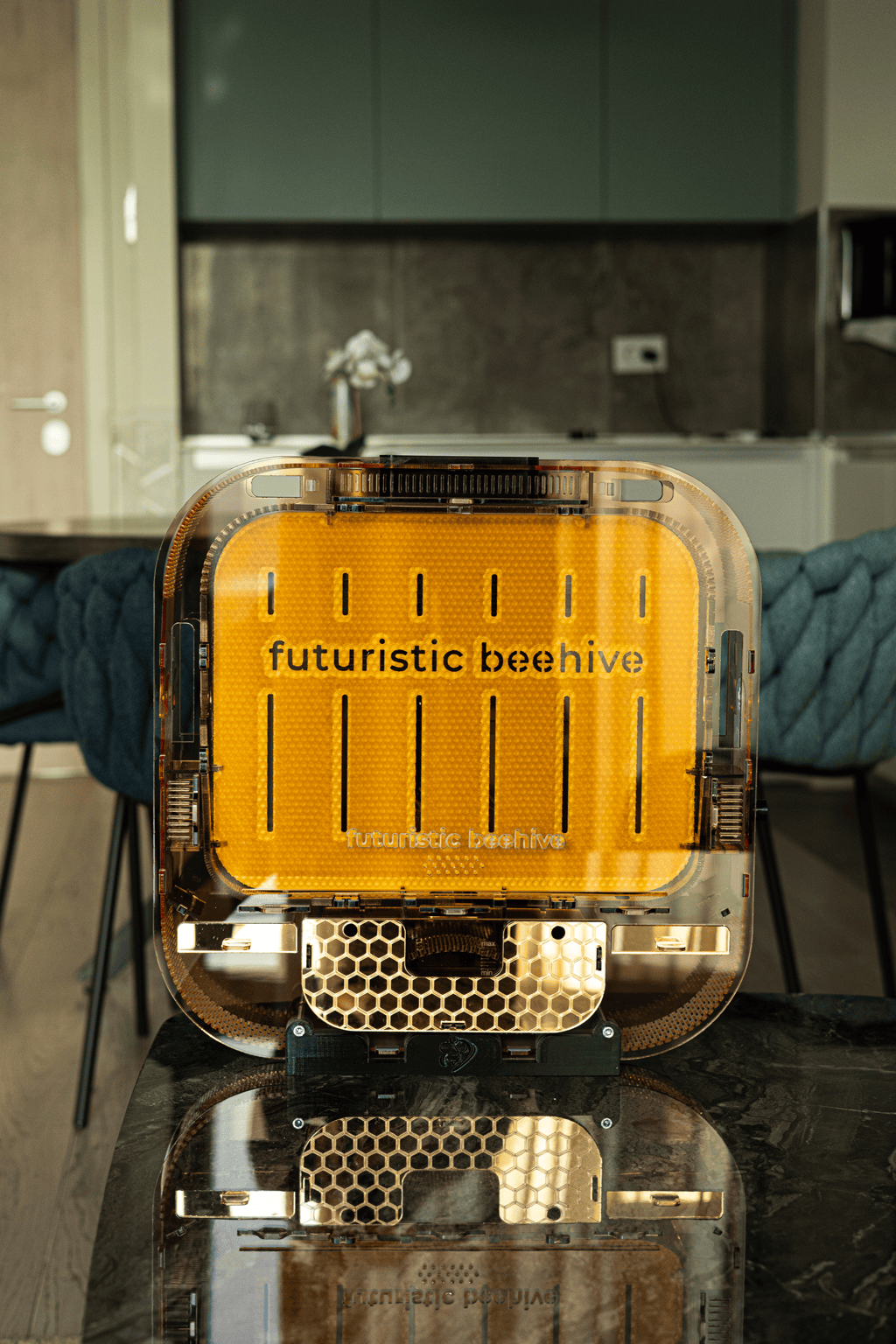 Futuristic Beehive Symbiotic Aesthetics
