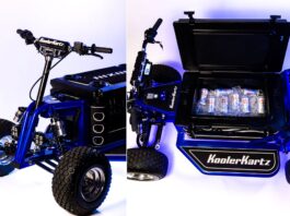 KoolerKart combines a motorized kart and cooler in one 40 mph machine KoolerKart Motorized Cooler