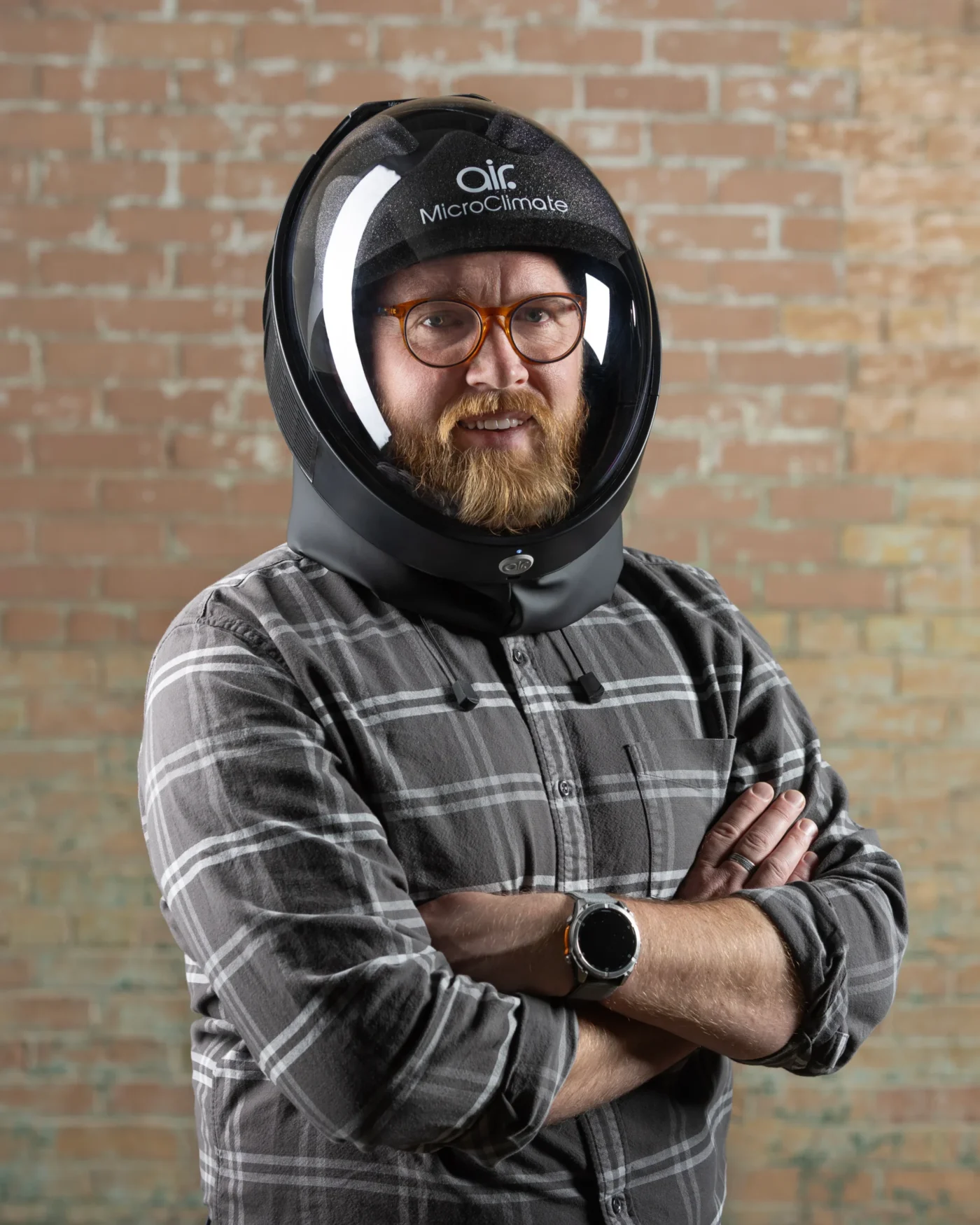 MicroClimate Air3 Powered Respirator Beard Glasses