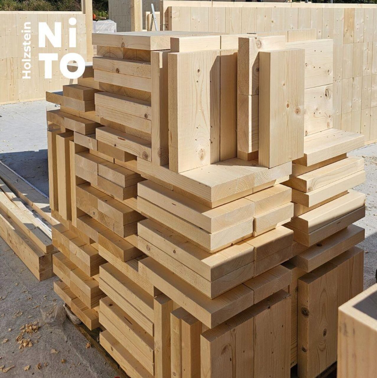 NiTO Holzstein Wooden Brick Tongue-and-Groove Profile