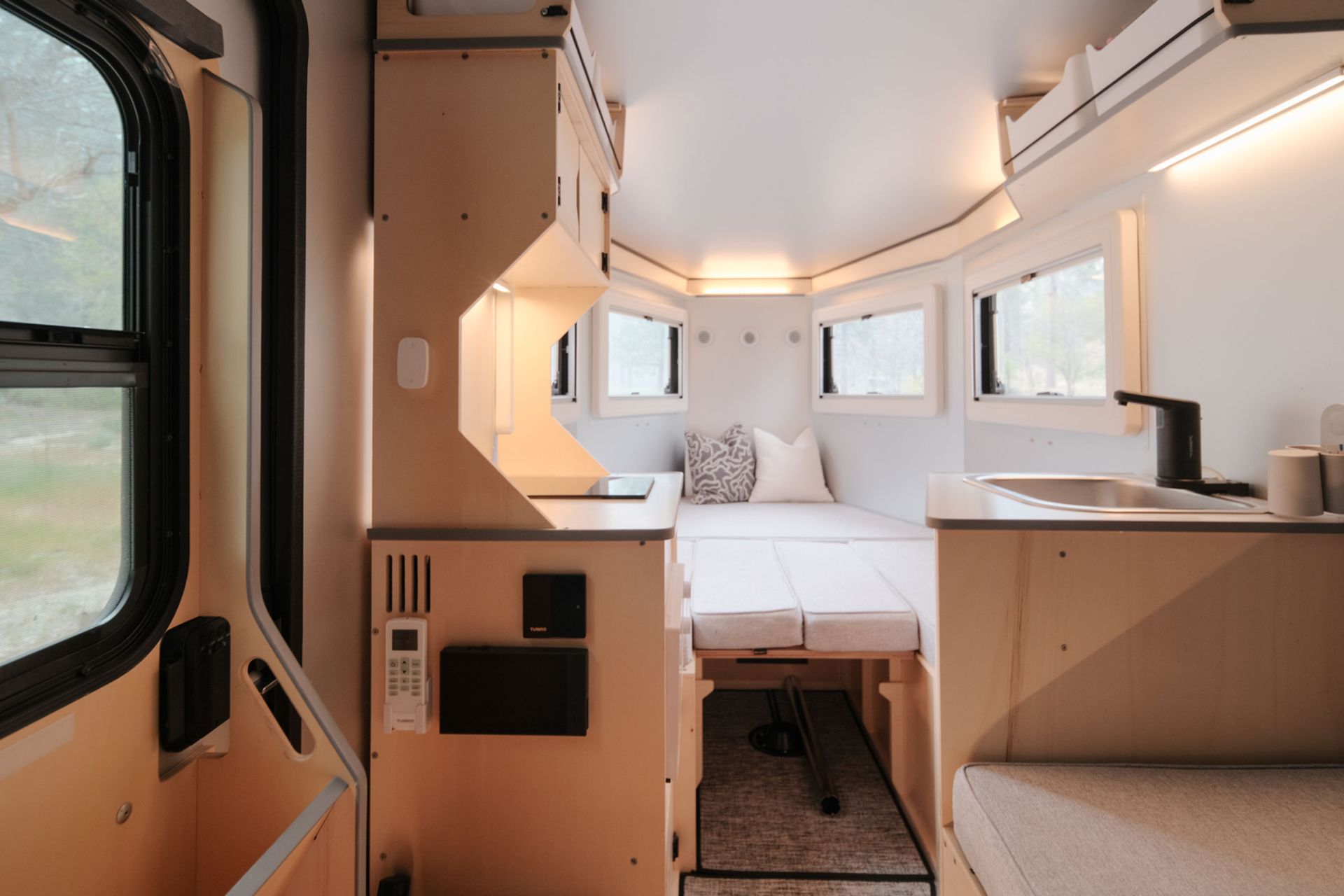Polydrops P21X Off-grid Trailer Interior
