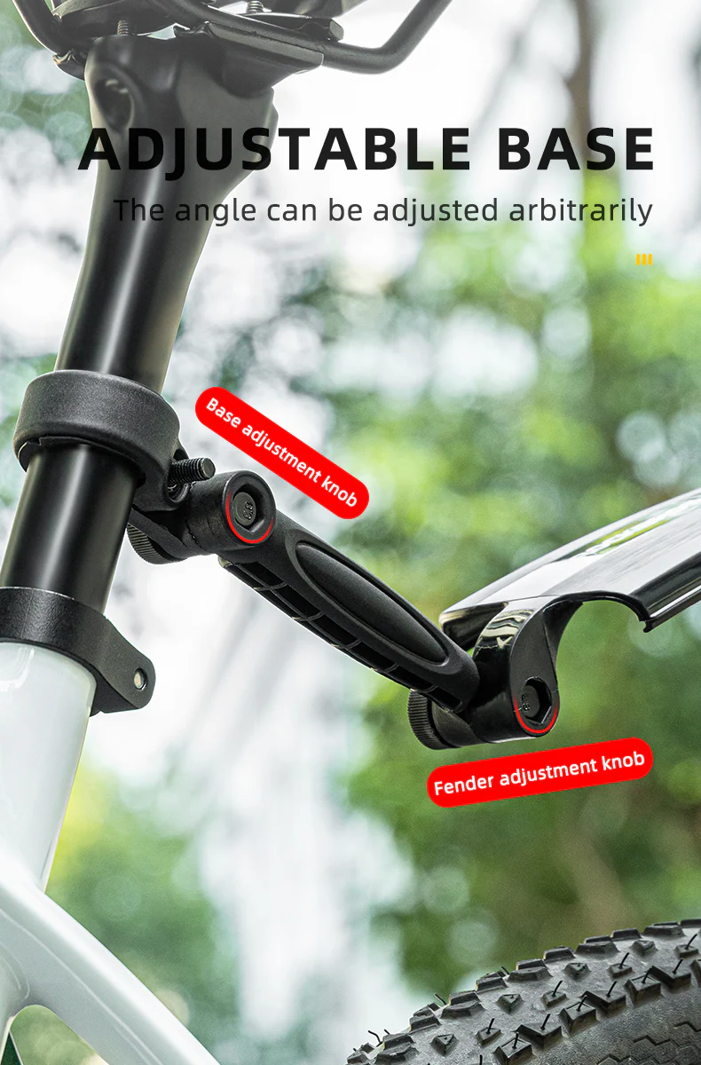 ROCKBROS Retractable Bike Fender Adjustable Mounting Bracket