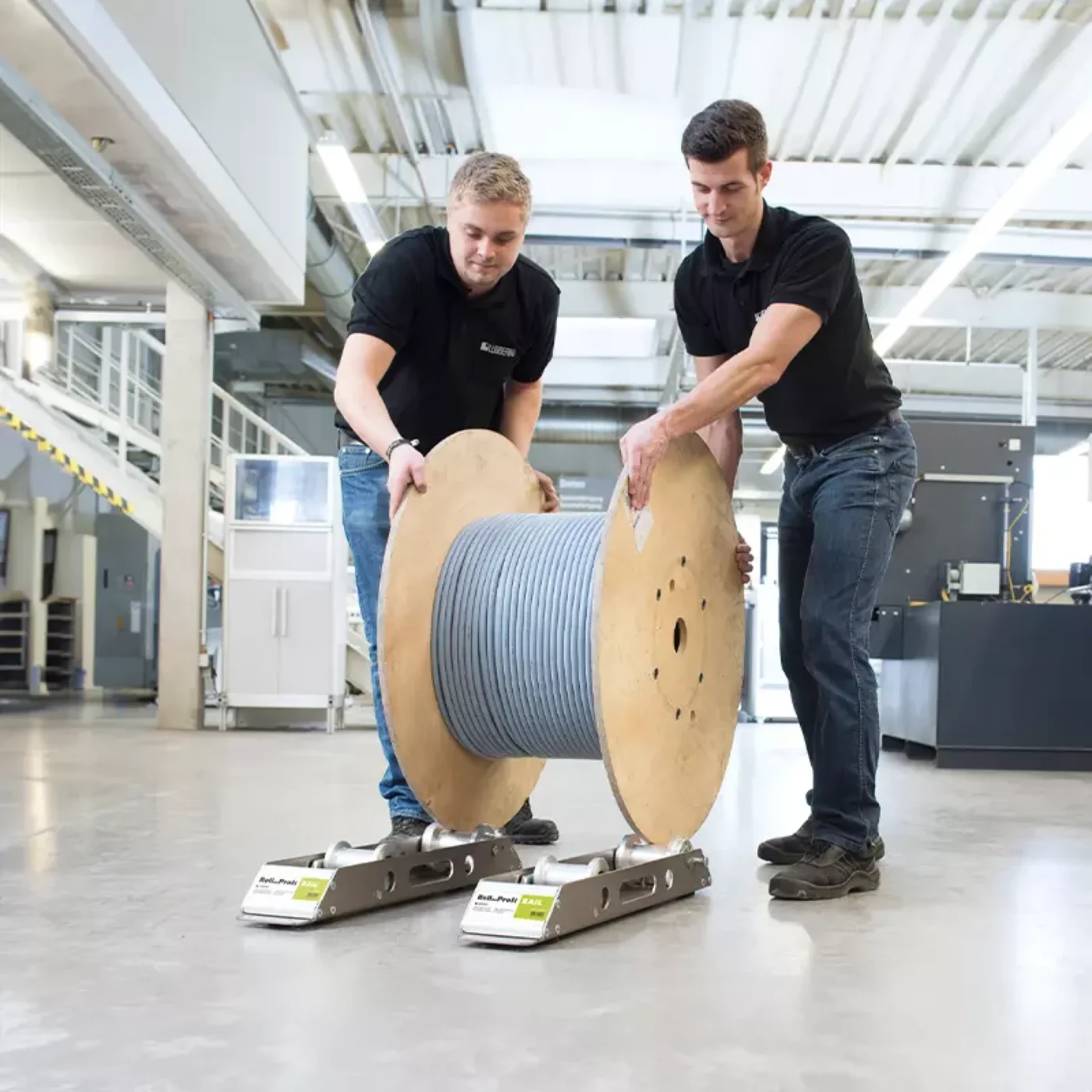 Rollprofi RAIL Cable Drum Roller Integrated Rails