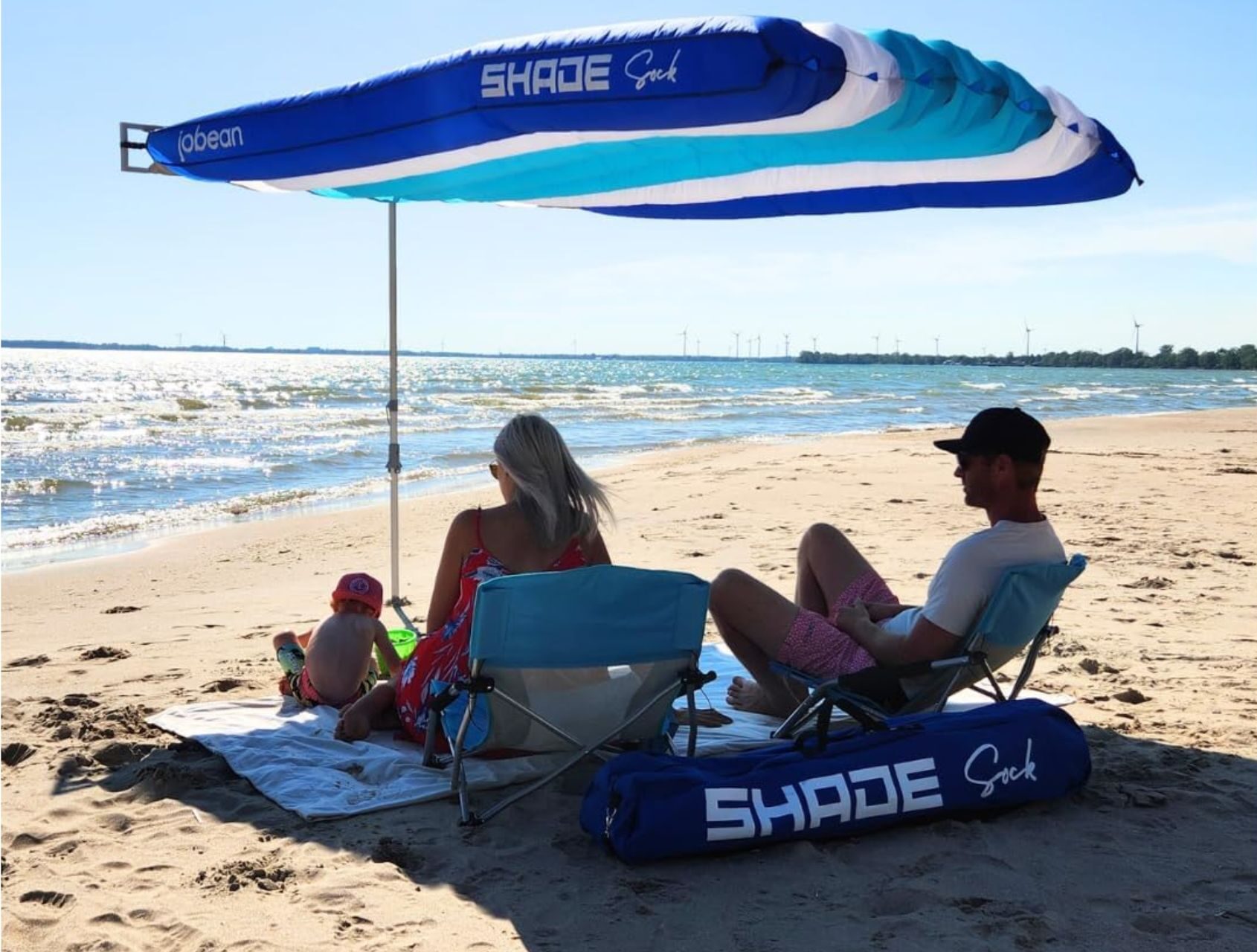 ShadeSock Wind-inflating Beach Shade Rotating Frame