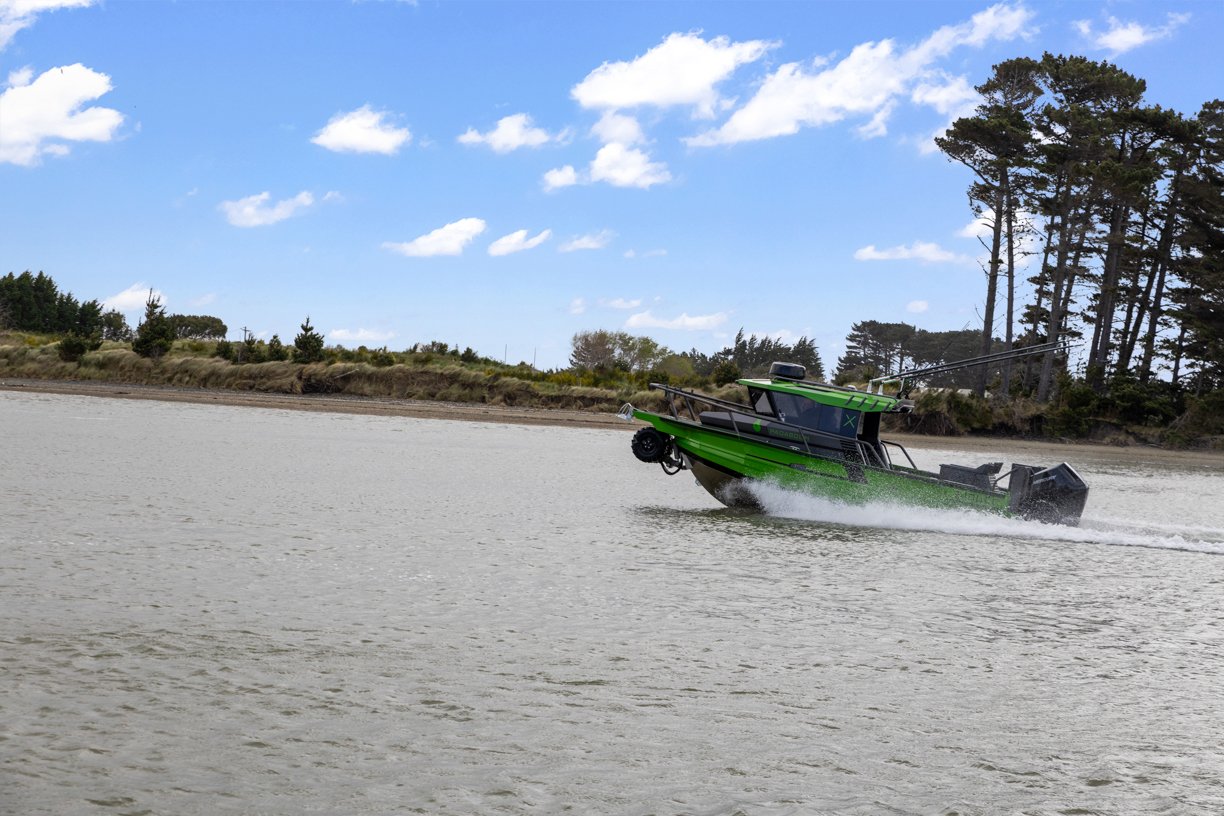 StabiX 240UCC Amphibious Boat on Water