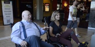VeloChair Pedal-powered Wheelchair at Mall
