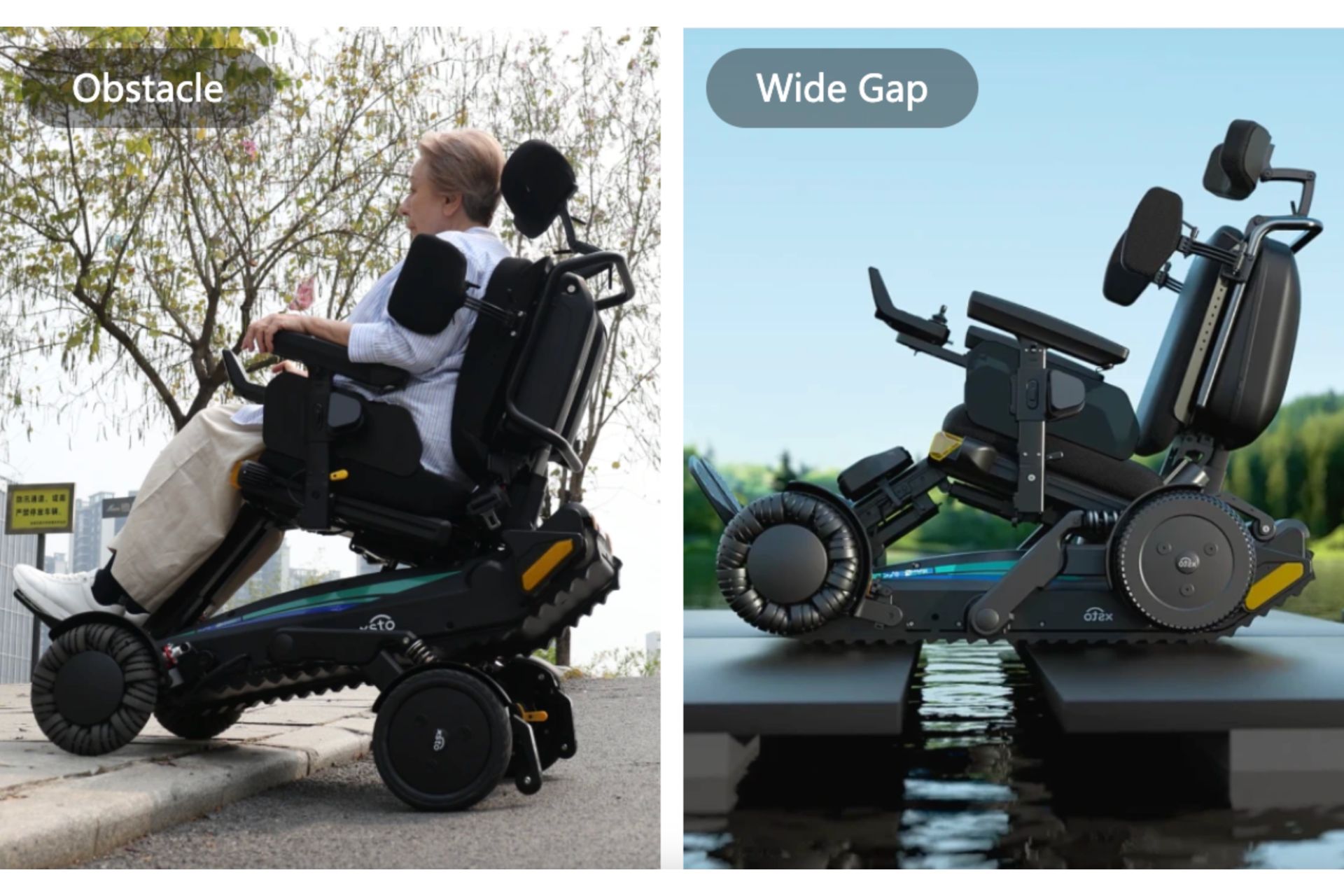 XSTO X12 Wheelchair Hybrid Wheel-and-track Chassis
