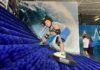 BrushBoarding lets you surf without water using a patented rotating surface BrushBoarding