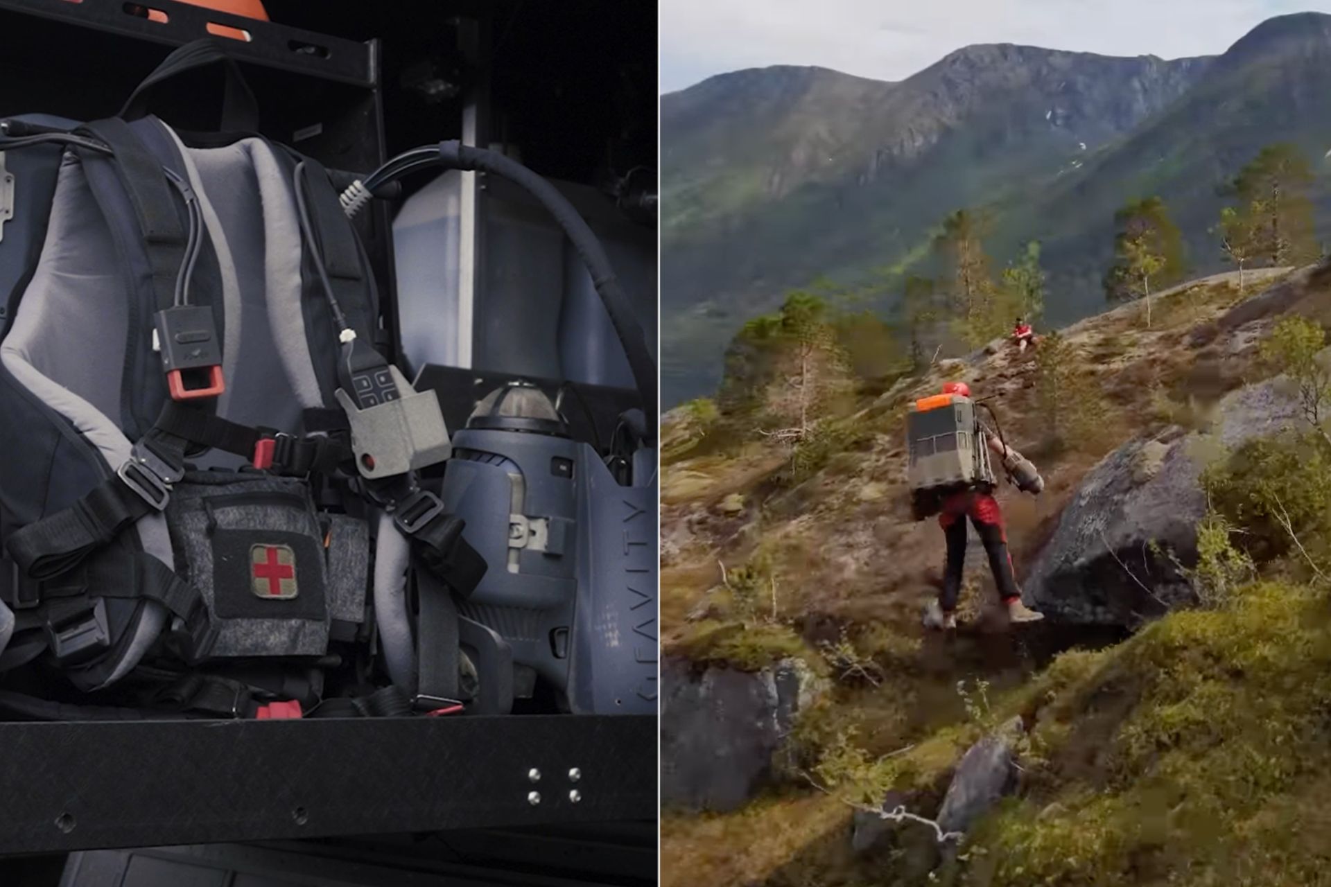 Gravity Jet Suit Supporting Mountain Rescue Operations