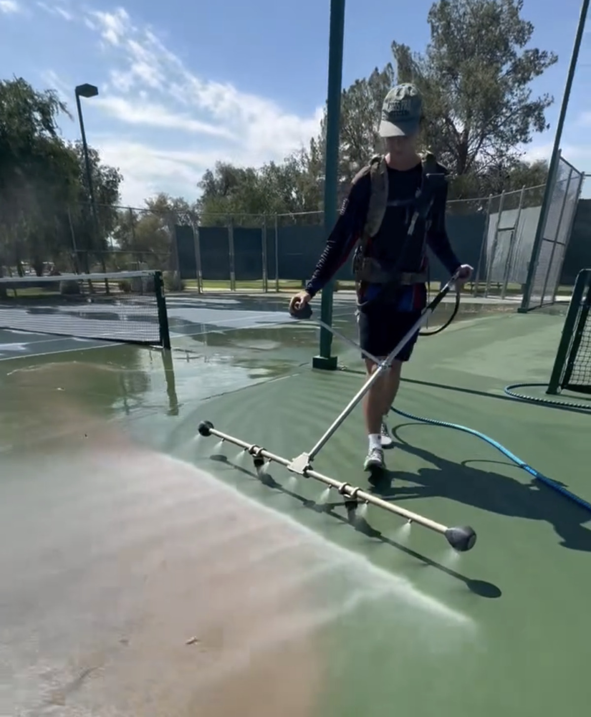 Hydra-Blade Court Cleaning System Regular Cleaning