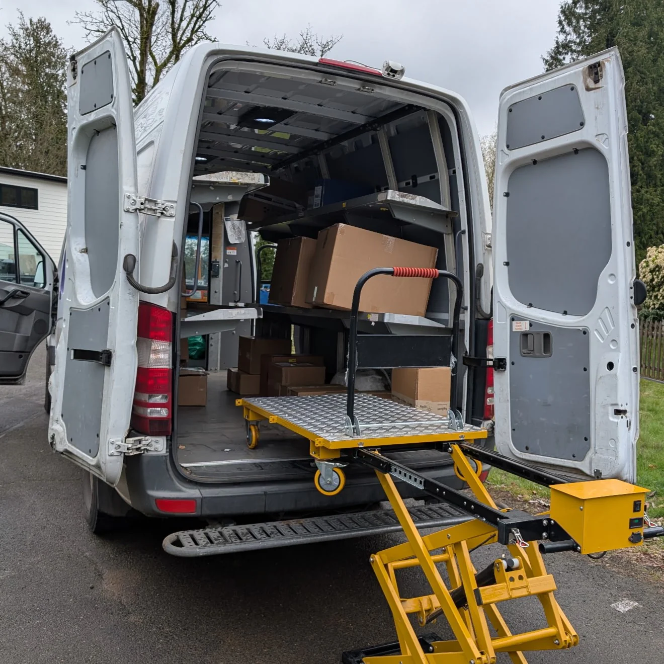 LiftMate Glide200 Lift-and-Slide Cart Van Load