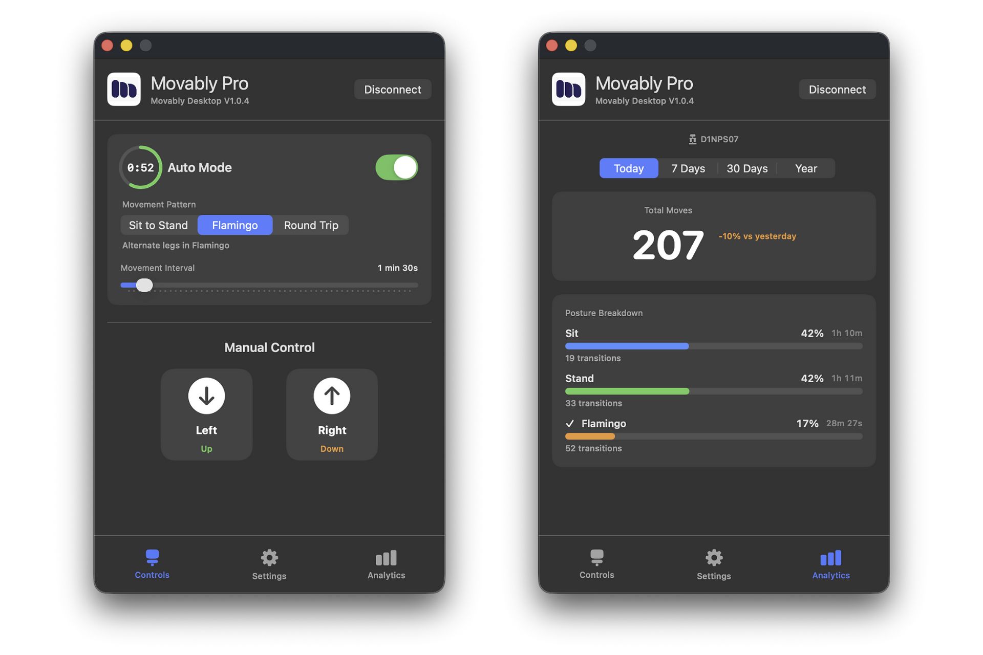 Movably Pro Smart Chair Companion App