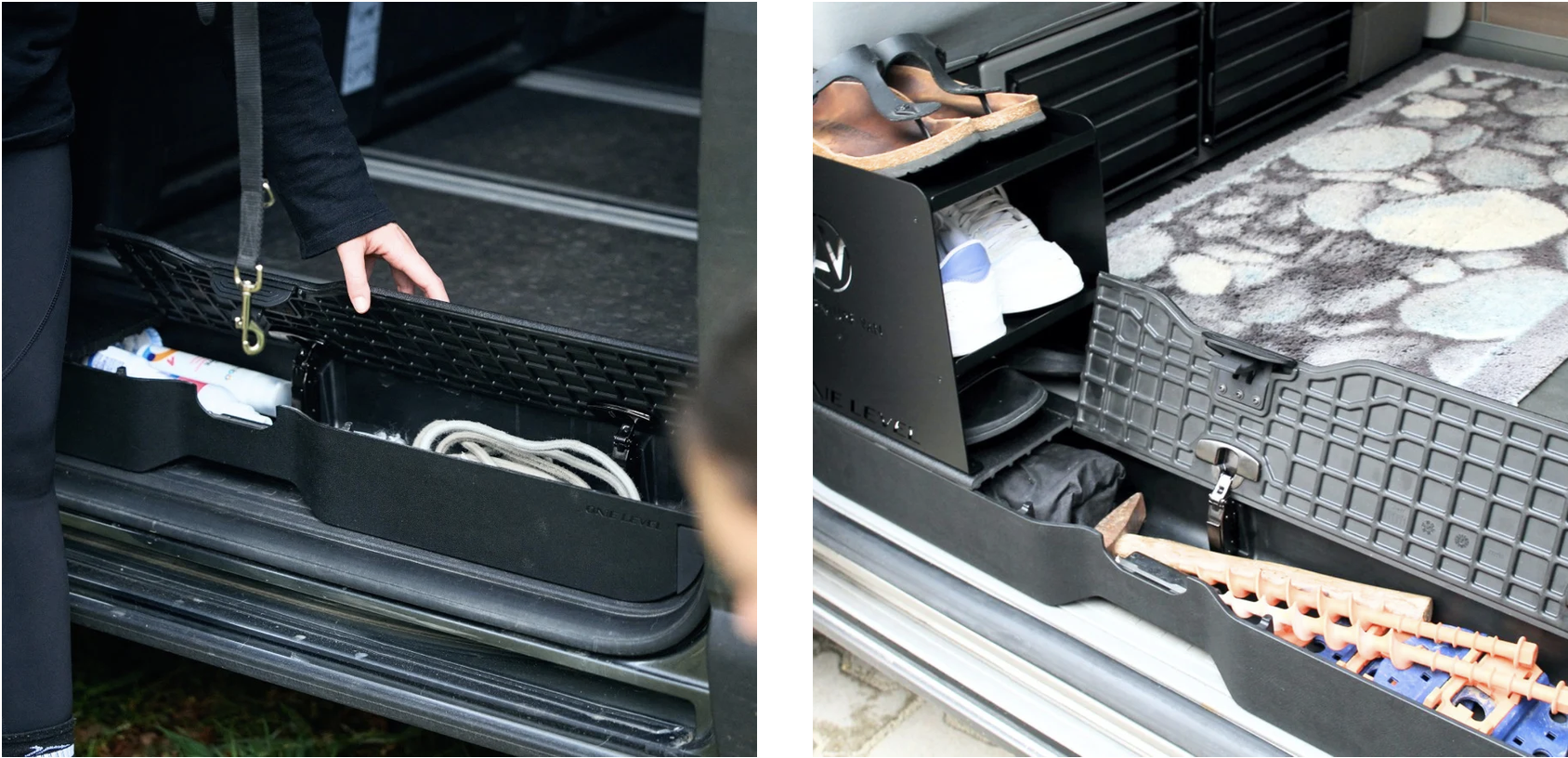 OneLevel Premium VW Camper Hidden Step Storage
