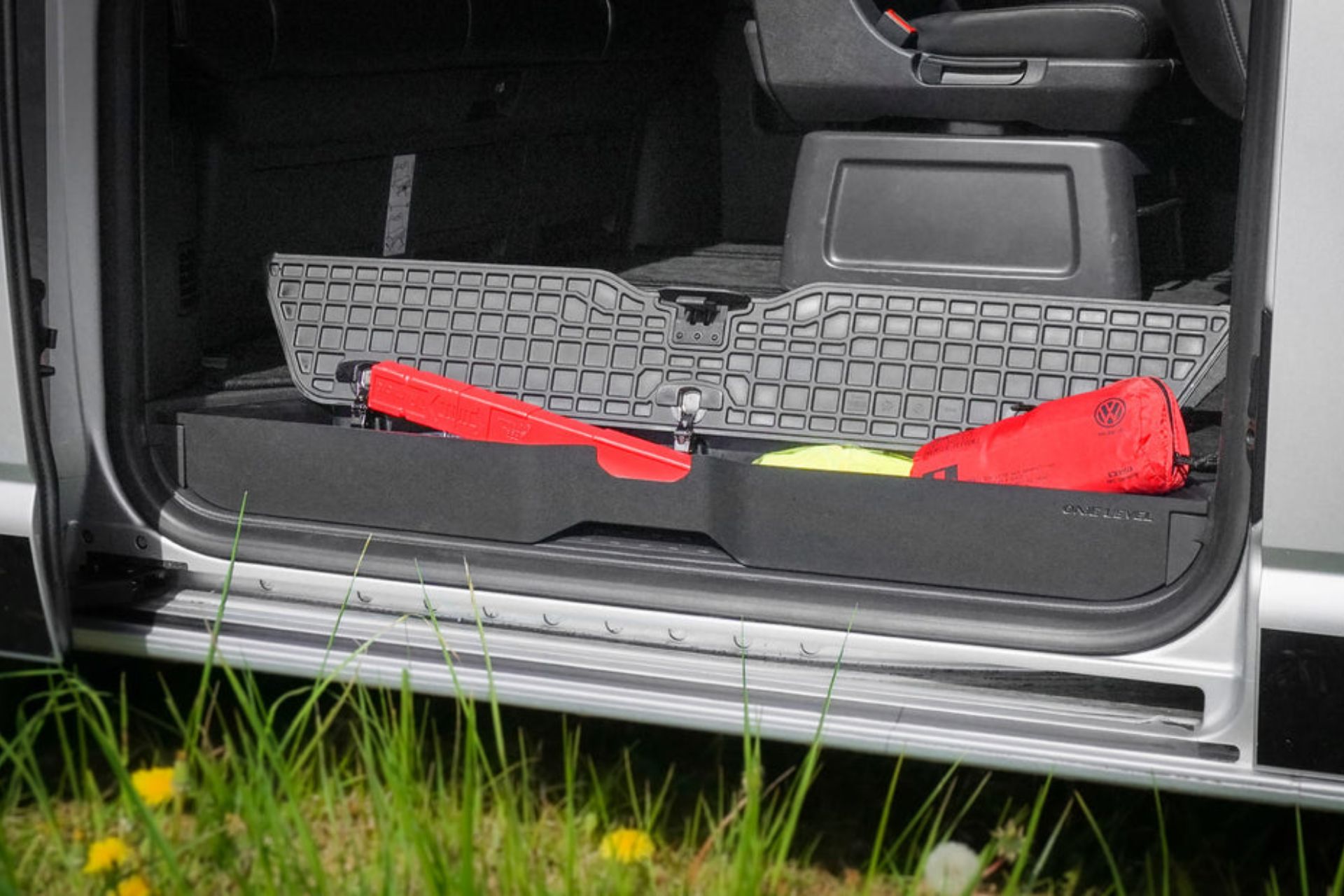 OneLevel VW Camper Hidden Step Storage Integrates Neatly