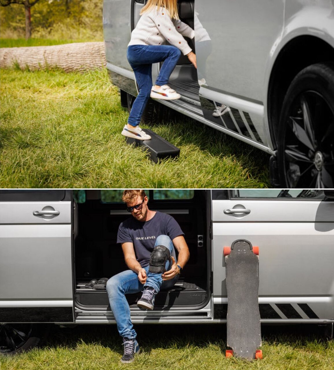 OneLevel VW Camper Hidden Step Storage Other Uses