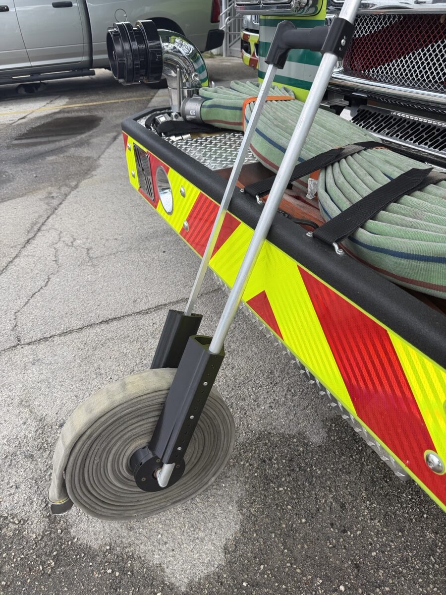 Reelix Firefighter Hose Roller Reduce Strain