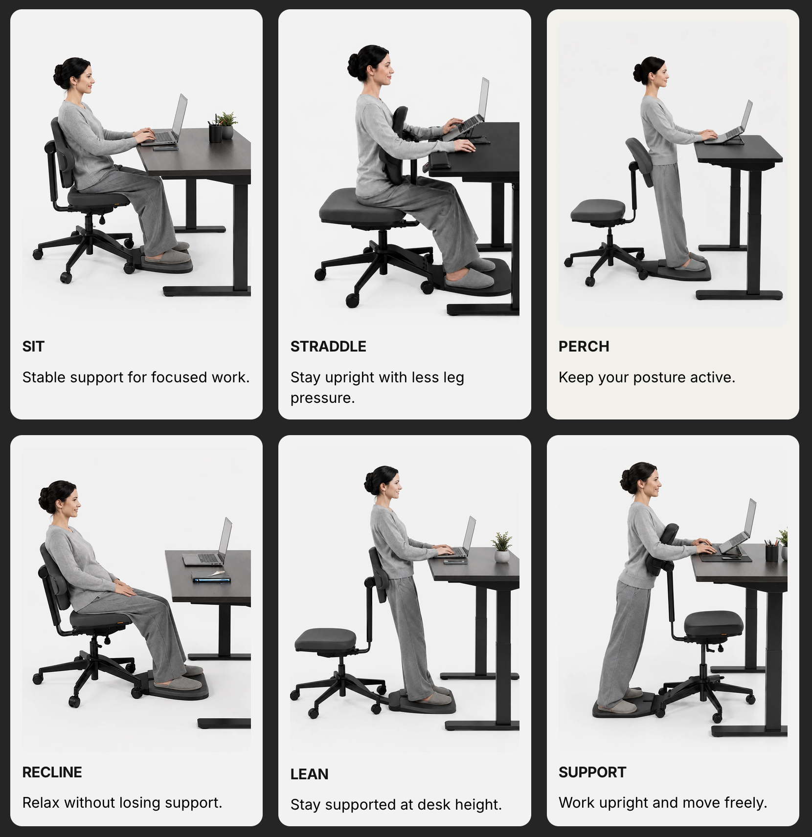 Stant Ergonomic Chair Six Work Positions