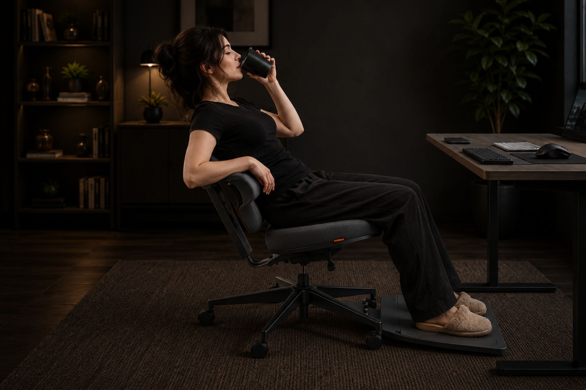 Stant Ergonomic Chair Sliding Seat Flip-adjustable Backrest