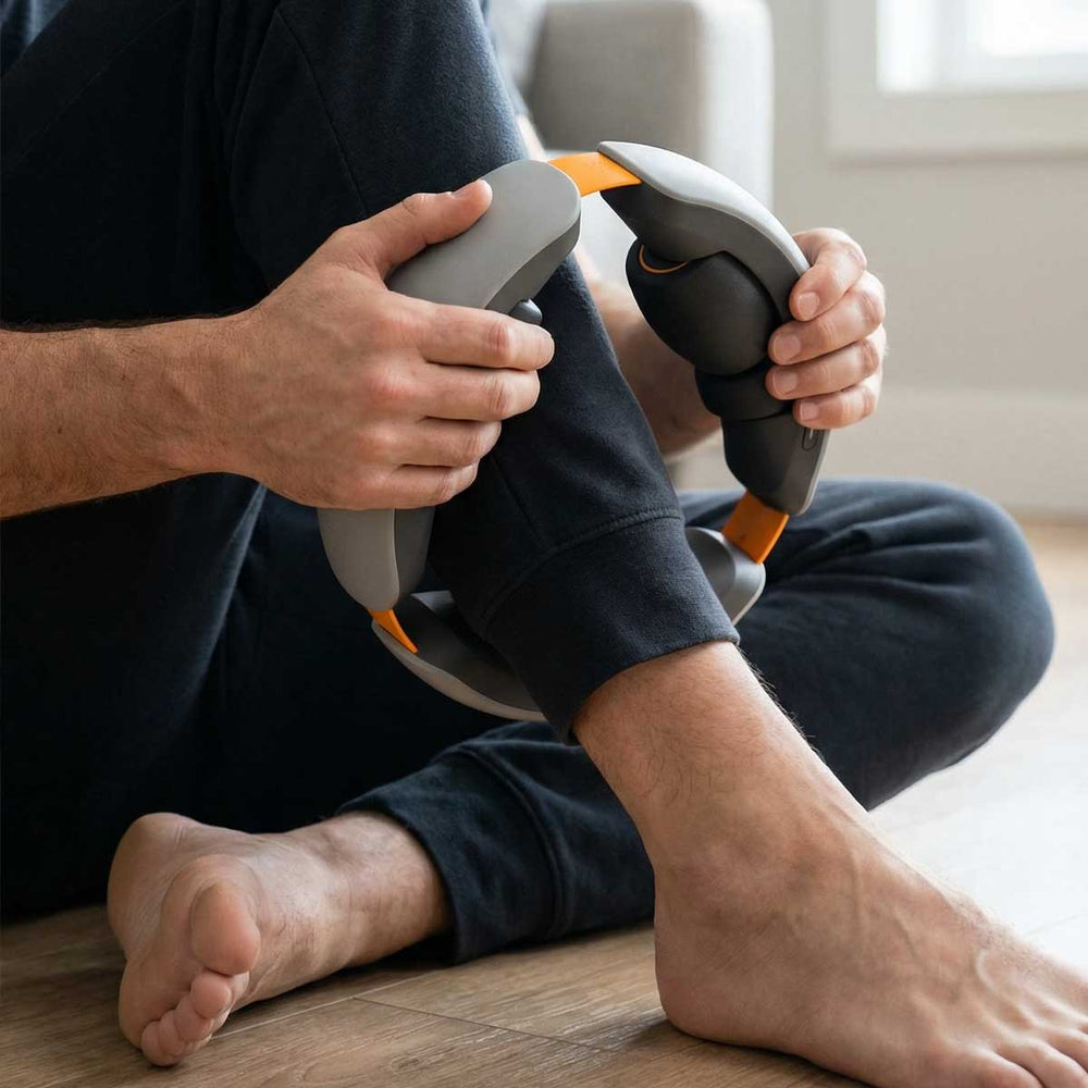 Therabot Robotic Leg Massager Placement
