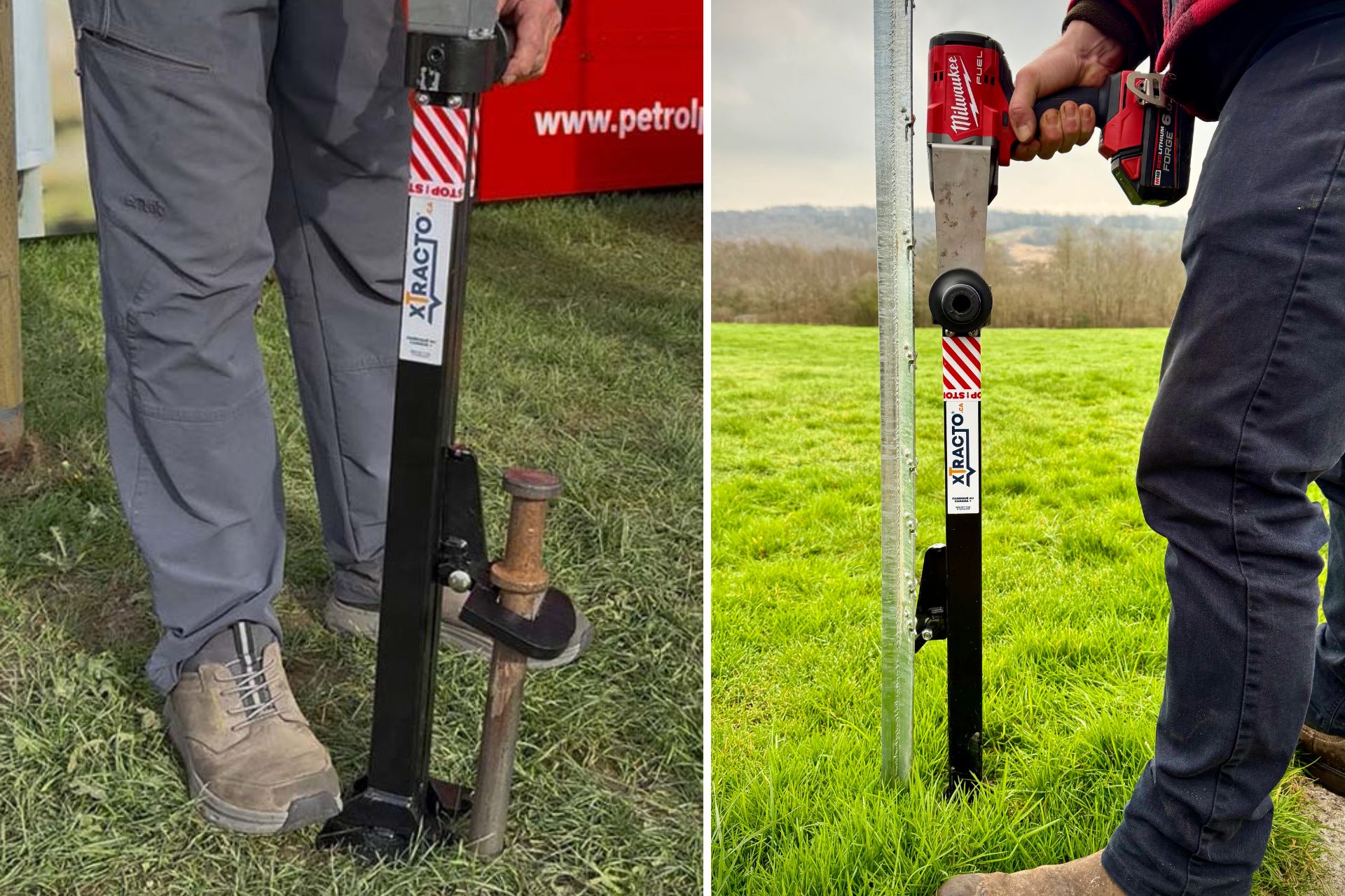 Xtracto Impact Wrench-Powered Pin Puller Interchangeable Hooks