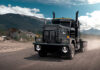 Edison Motors’ diesel-electric semi targets 2,400 hp Edison Motors BDE-Series heavy-duty vocational semi truck driving on a mountain road