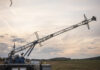 EnerKíte airborne wind energy wing flying above its ground station