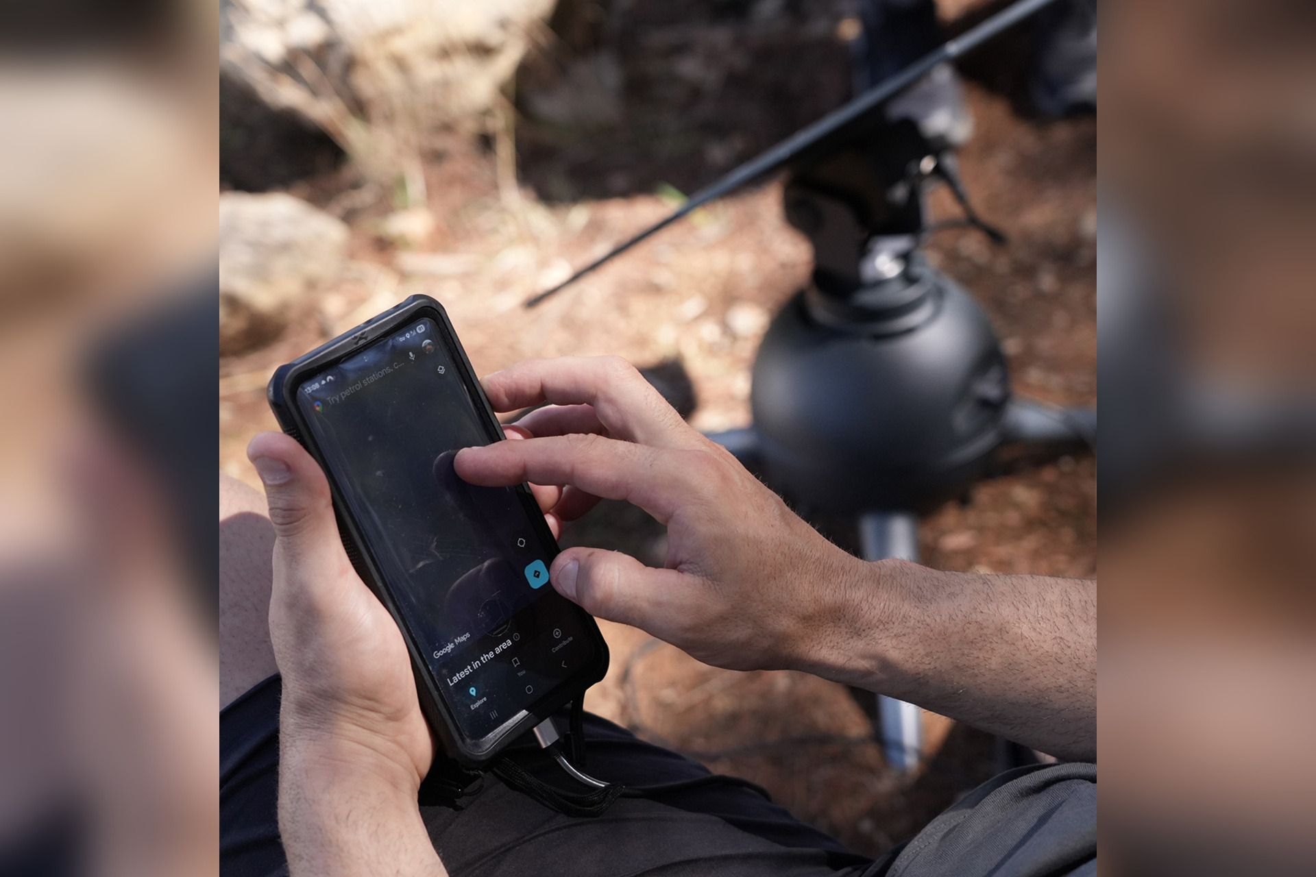 Iris Dashboard app monitoring the Iris T1 portable solar generator