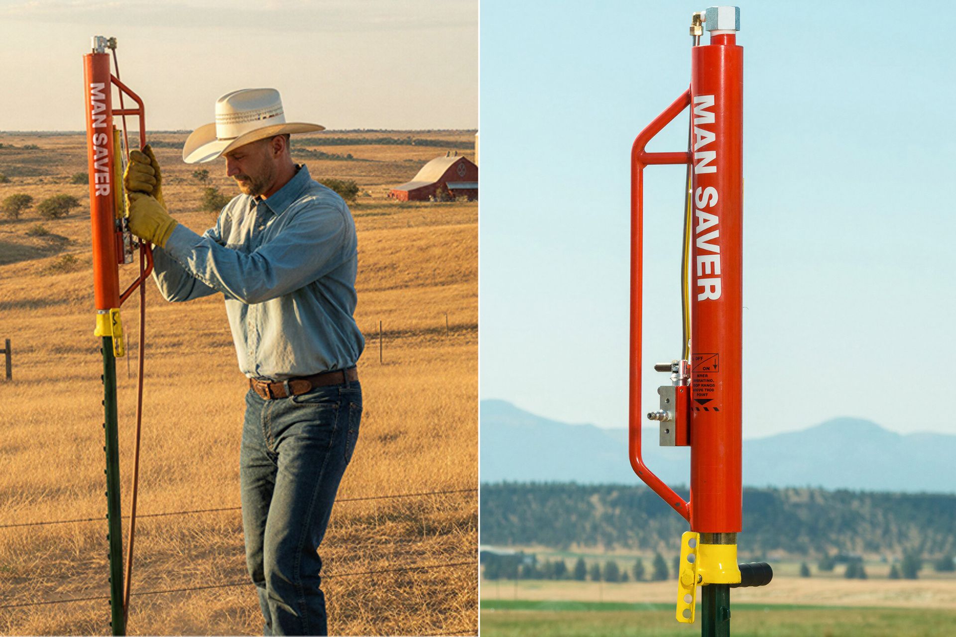 Rohrer 98-E Man Saver pneumatic T-post driver