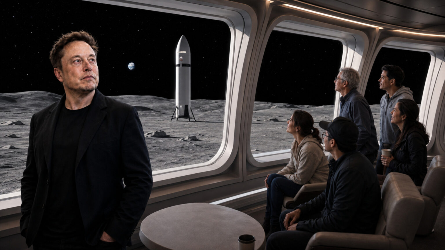 Musk says SpaceX wants to make Moon travel possible for anyone