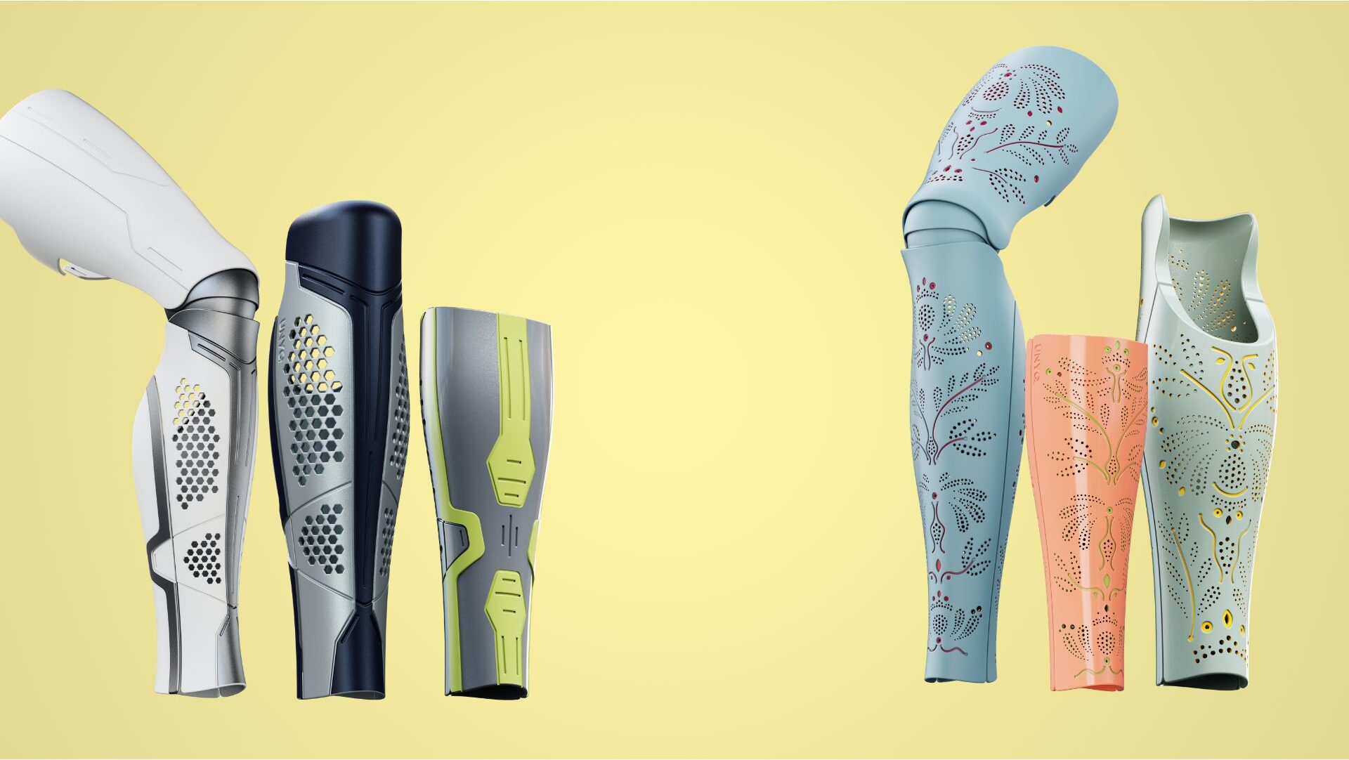 UNYQ Custom 3D-Printed Removable Prosthetic Cover