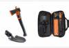 Adventure Mate AM-V3 axe module beside the complete multitool stored in its open fitted case