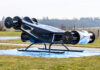 CycloTech BlackBird electric VTOL demonstrator with six barrel-shaped CycloRotors on a test field