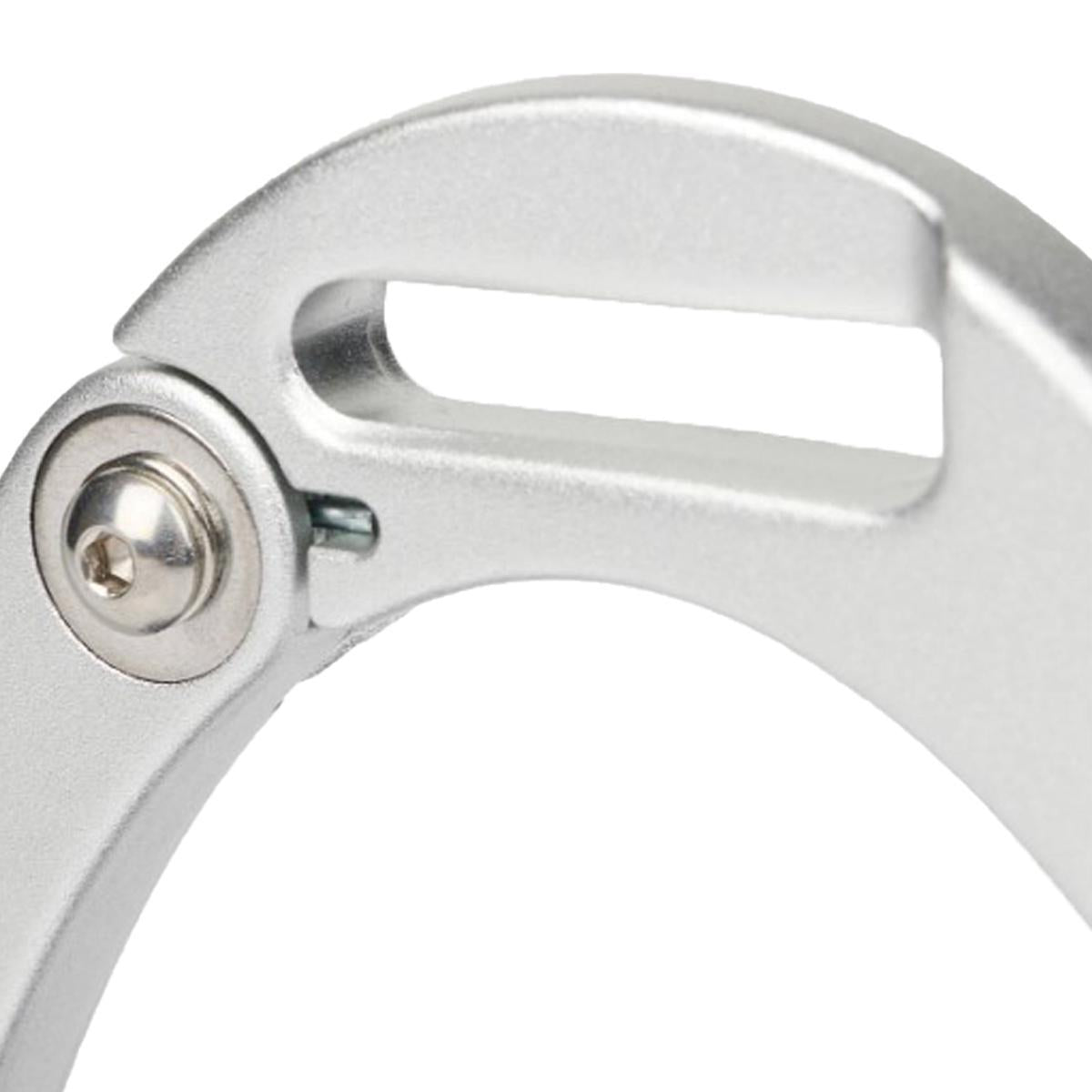 Close-up of the hinged release arm on a LeMieux Vector stirrup