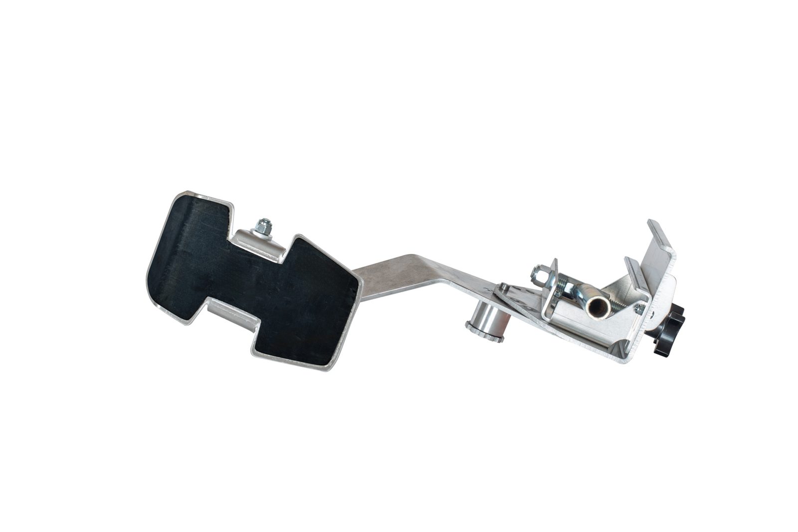 Close-up of the wide non-slip foot on a ProtecMi professional ladder stabilizer