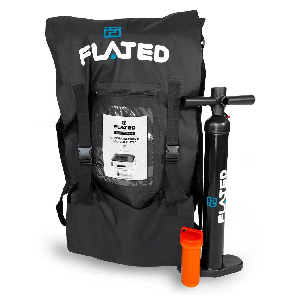 FLATED storage bag, hand pump and repair kit