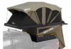 Wild Land PickupMate Trunk fully expanded above a pickup bed as a two-story camping shelter